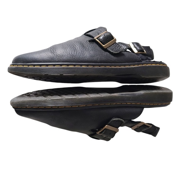 Dr‎ Martens Jorge RVE  Black Mules Slingback Leather Sz US12/ UK11/ EU46 AW004 main image 4